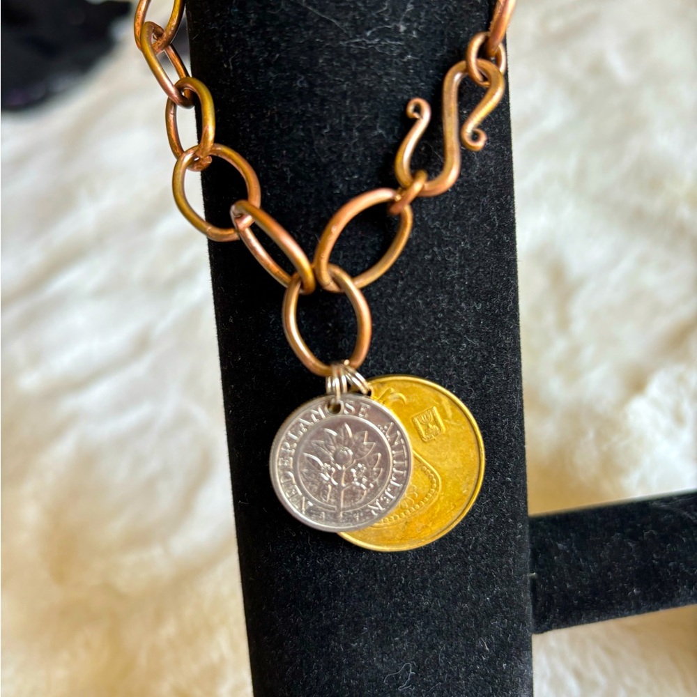 Coins from around the world bracelet